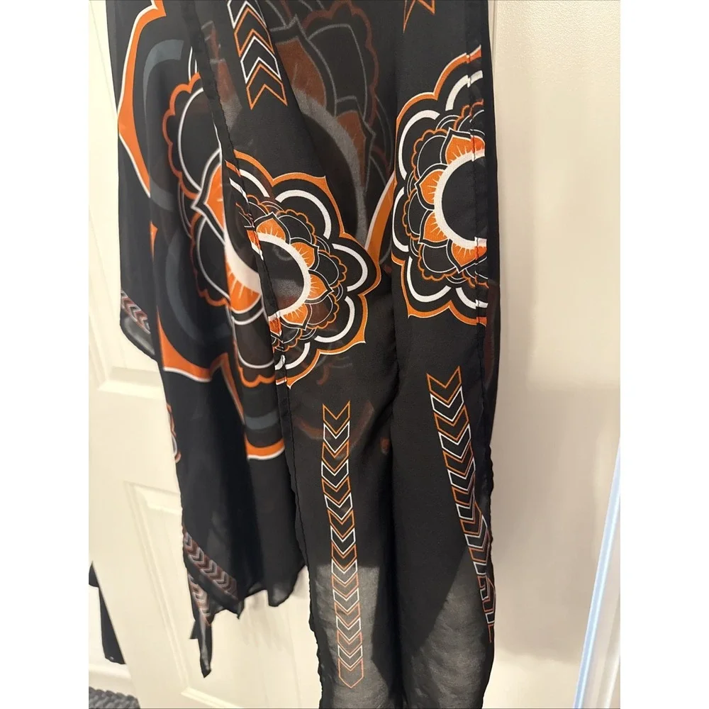 Cincinnati Bengals Littlearth NFL Sheer Caftan with Flower Design One Size